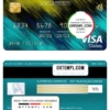 editable template, San Marino Cassa di Risparmio bank visa classic card, fully editable template in PSD format