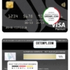 editable template, Saudi Arabia Bank Albilad bank visa platinum card, fully editable template in PSD format
