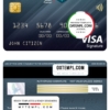 editable template, Saudi Arabia Banque Saudi Fransi bank visa signature card, fully editable template in PSD format