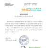 editable template, Germany N26 bank account reference letter template in Word and PDF format
