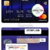editable template, Slovakia Tatra Bank mastercard, fully editable template in PSD format