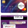 editable template, Slovenia Abanka d.d bank mastercard, fully editable template in PSD format