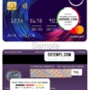 editable template, South Africa ABSA bank mastercard, fully editable template in PSD format