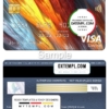 editable template, South Africa First National Bank visa electron card, fully editable template in PSD format