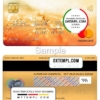 editable template, South Africa Imperial Bank mastercard, fully editable template in PSD format