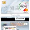editable template, South Korea Daegu bank mastercard, fully editable template in PSD format