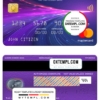 editable template, South Sudan Ecobank mastercard, fully editable template in PSD format