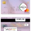 editable template, South Sudan Opportunity Bank mastercard, fully editable template in PSD format