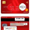 editable template, Spain Santander bank mastercard, fully editable template in PSD format