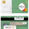 editable template, Sudan Saudi Sudanese Bank mastercard, fully editable template in PSD format