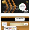 editable template, Sweden Nordnet AB bank visa signature card, fully editable template in PSD format