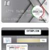 editable template, Syria Cham Bank visa platinum card, fully editable template in PSD format