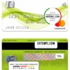 editable template, Tajikistan Alif Bank mastercard, fully editable template in PSD format