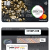 editable template, Tajikistan The First MicroFinance (FMFB) bank mastercard gold, fully editable template in PSD format