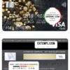 editable template, Tajikistan The First MicroFinance (FMFB) bank visa gold card, fully editable template in PSD format