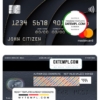 editable template, Tunisia ATB bank mastercard, fully editable template in PSD format