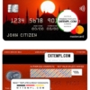 editable template, Turkey Bankasi bank mastercard, fully editable template in PSD format
