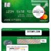 editable template, Turkey Sekerbank mastercard, fully editable template in PSD format