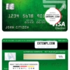 editable template, Turkey Sekerbank visa electron card, fully editable template in PSD format