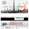 editable template, UAE Dubai Emirates NBD bank mastercard, fully editable template in PSD format