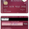 editable template, USA BB&T Corp. bank AMEX business plum card template in PSD format, fully editable