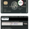 editable template, USA BMO Bank of Montreal bank AMEX black card template in PSD format, fully editable