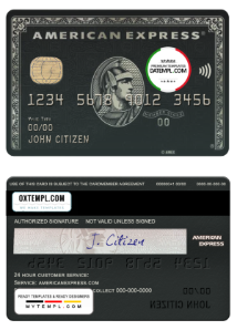 editable template, USA BMO Bank of Montreal bank AMEX black card template in PSD format, fully editable