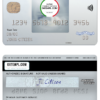 editable template, USA Bank of New York Mellon AMEX everyday card template in PSD format, fully editable