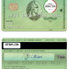 editable template, USA California Varo bank AMEX green card template in PSD format, fully editable