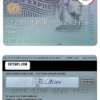 editable template, USA Discover bank AMEX platinum card template in PSD format, fully editable