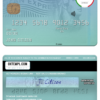 editable template, USA New York CFSB bank AMEX card template in PSD format, fully editable