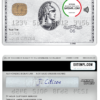 editable template, USA Sutton bank AMEX platinum card template in PSD format, fully editable