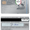 editable template, USA USAA bank AMEX platinum card template in PSD format, fully editable