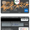 editable template, USA Wells Fargo bank AMEX card template in PSD format, fully editable