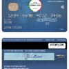 editable template, USA Fifth Third bank AMEX blue cash preferred card template in PSD format, fully editable
