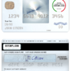 editable template, USA New York CFSB bank AMEX everyday® credit card template in PSD format, fully editable
