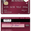 editable template, USA San Francisco CHIME bank  AMEX business plum card template in PSD format, fully editable