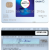 editable template, USA Truist Bank Blue Cash Everyday® Card from Amex template in PSD format, fully editable