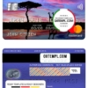 editable template, Uganda Bank of Africa mastercard, fully editable template in PSD format