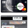 editable template, Ukraine OTP bank mastercard, fully editable template in PSD format