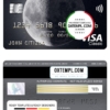 editable template, Ukraine OTP bank visa classic card, fully editable template in PSD format