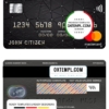 editable template, United Kingdom Bank of Aston bank mastercard, fully editable template in PSD format