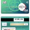 editable template, United Kingdom HM Revenue & Customs bank visa classic card, fully editable template in PSD format