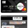 editable template, United Kingdom Halifax bank mastercard, fully editable template in PSD format