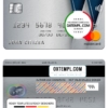 editable template, United Kingdom Metro Bank mastercard, fully editable template in PSD format