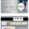 editable template, United Kingdom Metro Bank visa classic card, fully editable template in PSD format