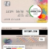editable template, United Kingdom Monzo bank mastercard, fully editable template in PSD format