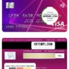 editable template, United Kingdom Revolut Bank visa electron card, fully editable template in PSD format