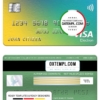 editable template, United Kingdom Standard Life bank visa electron card, fully editable template in PSD format