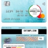 editable template, Uruguay Banco De La Republica Oriental Del Uruguay bank mastercard, fully editable template in PSD format